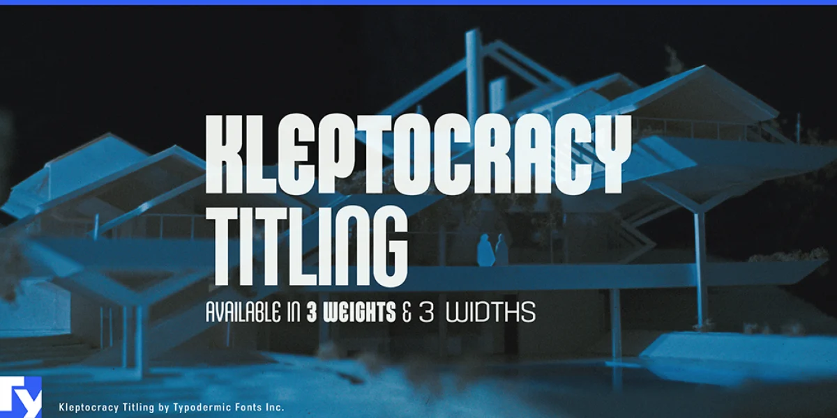 Kleptocracy Titling Font Family preview