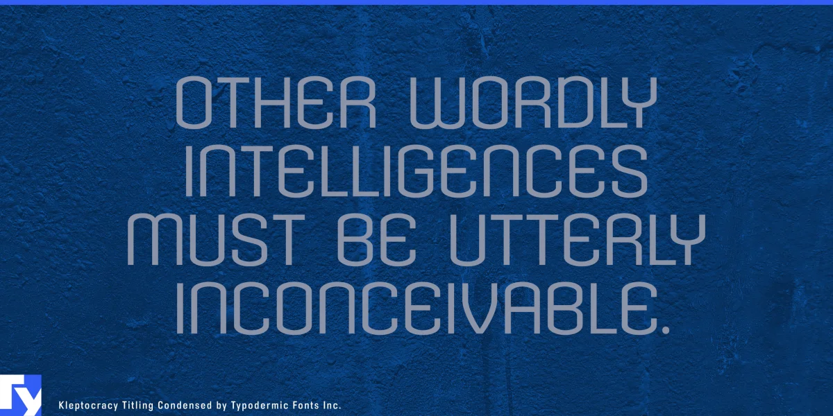 Kleptocracy Titling Font Family preview 2