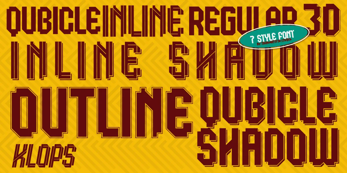 Klop Font Family preview 4