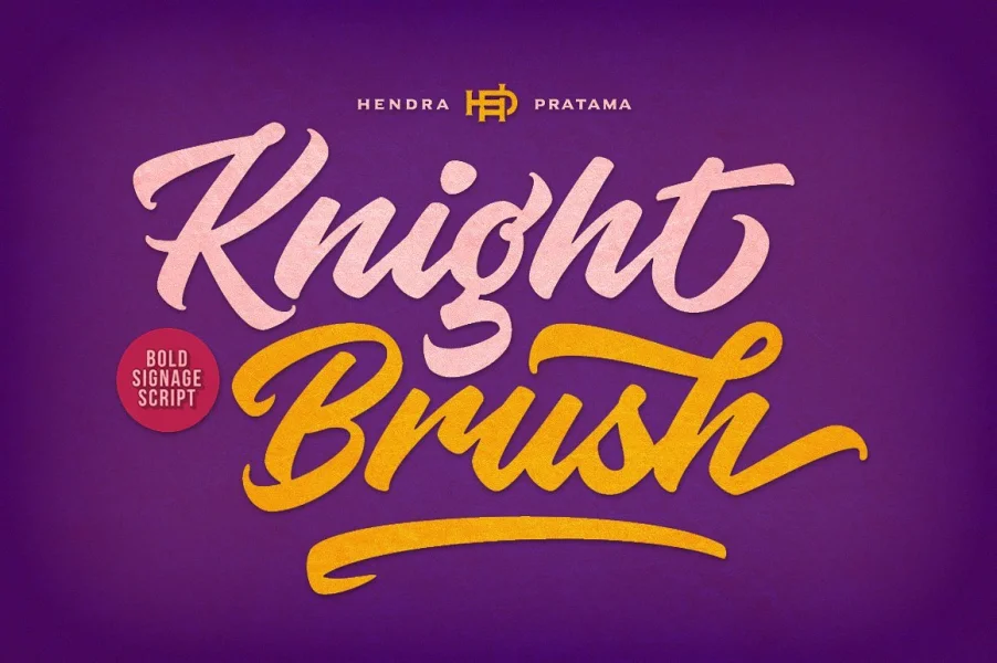 Knight Brush Demo Font