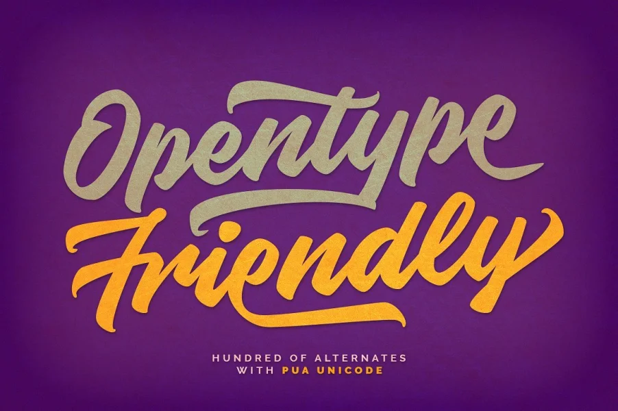 Knight Brush Demo Font preview 4