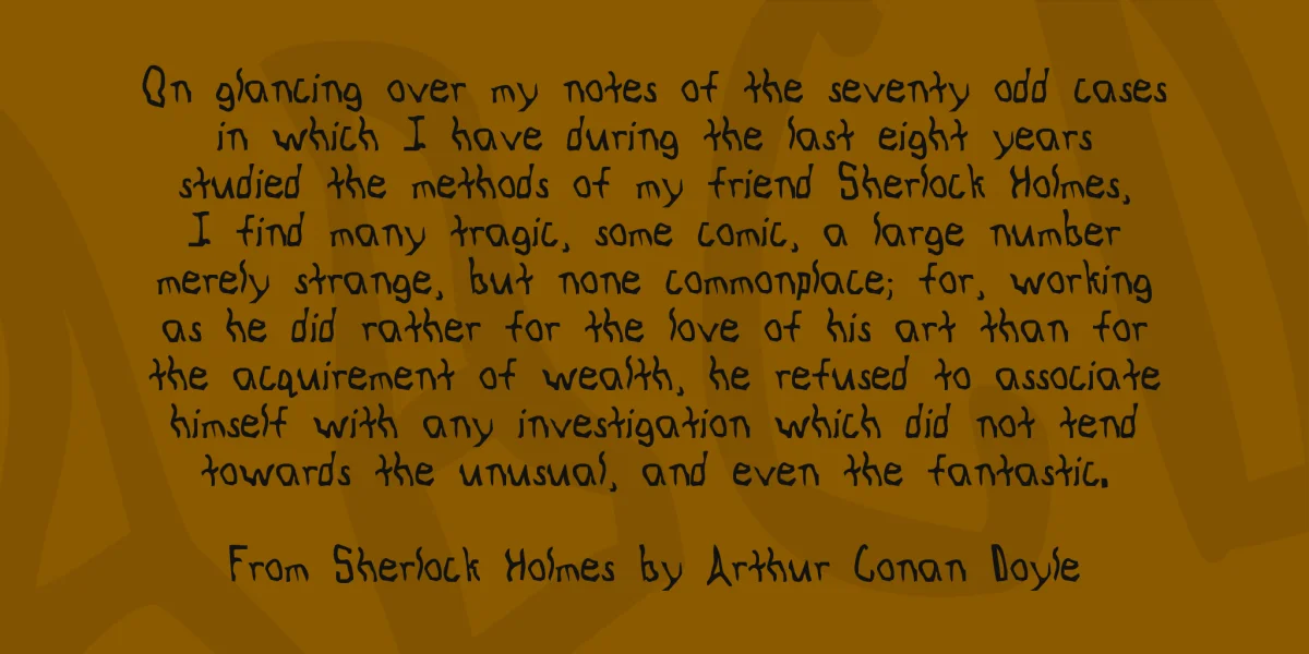 Knocked Around Font preview 3