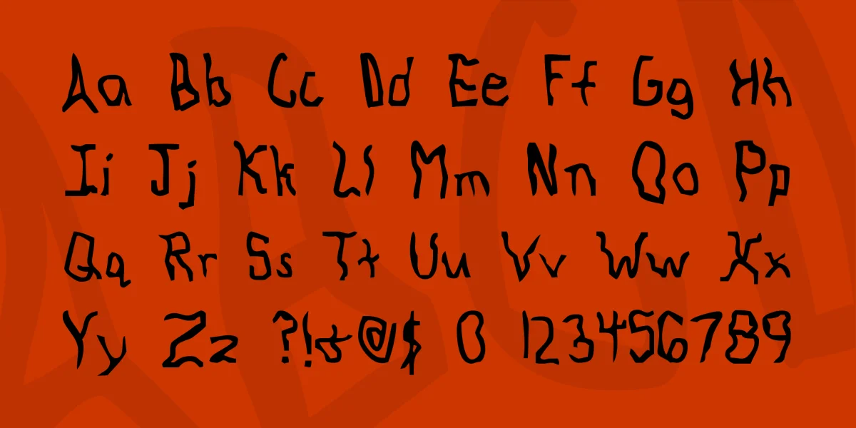 Knocked Around Font preview 4