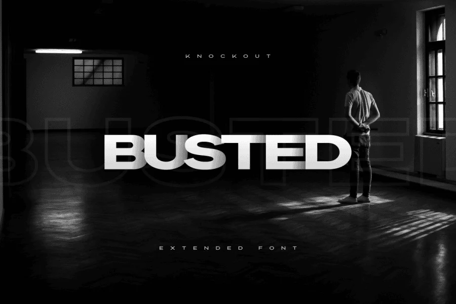 Knockout Font preview 6