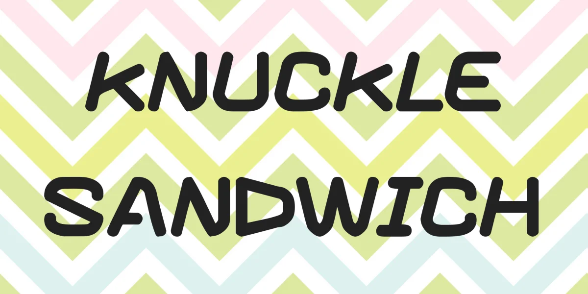 Knuckle sandwich Font