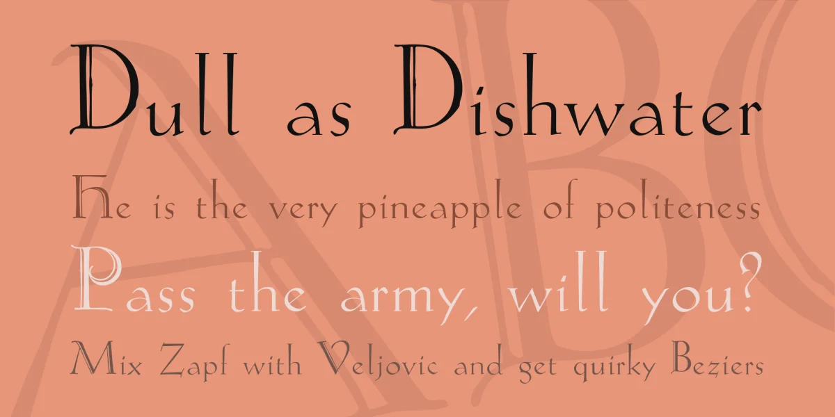 Koch-Antiqua Zier Font preview 2