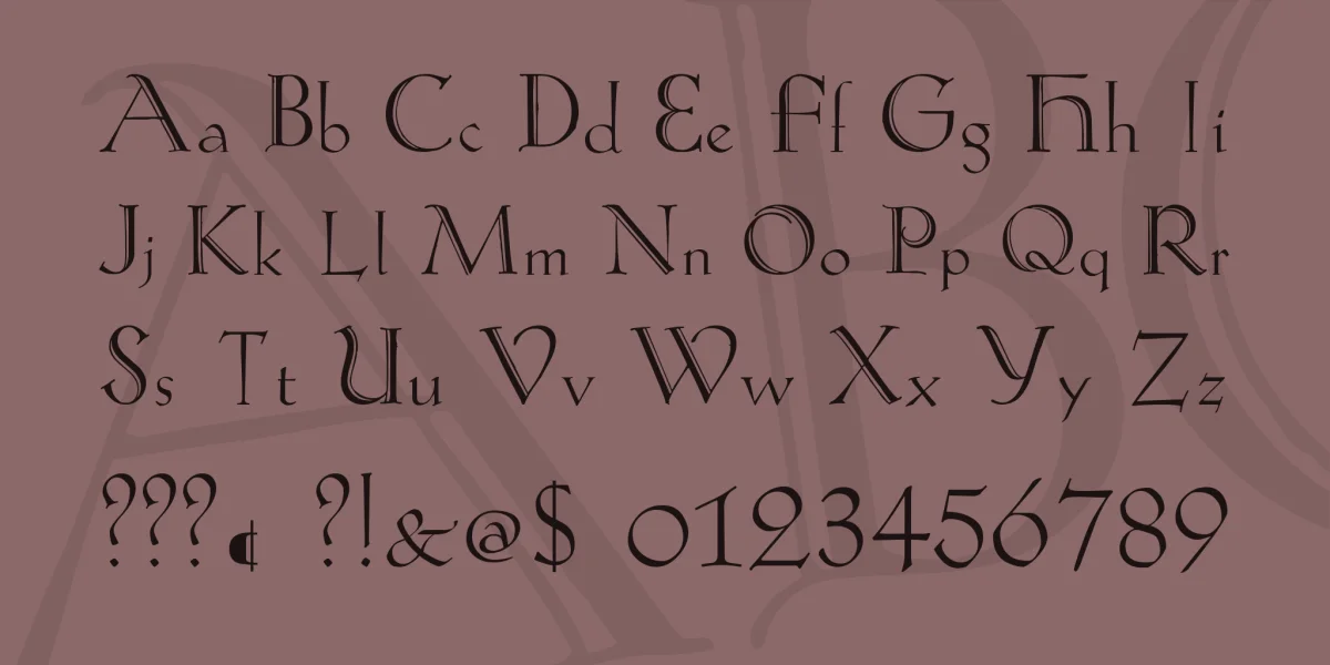 Koch-Antiqua Zier Font preview 4