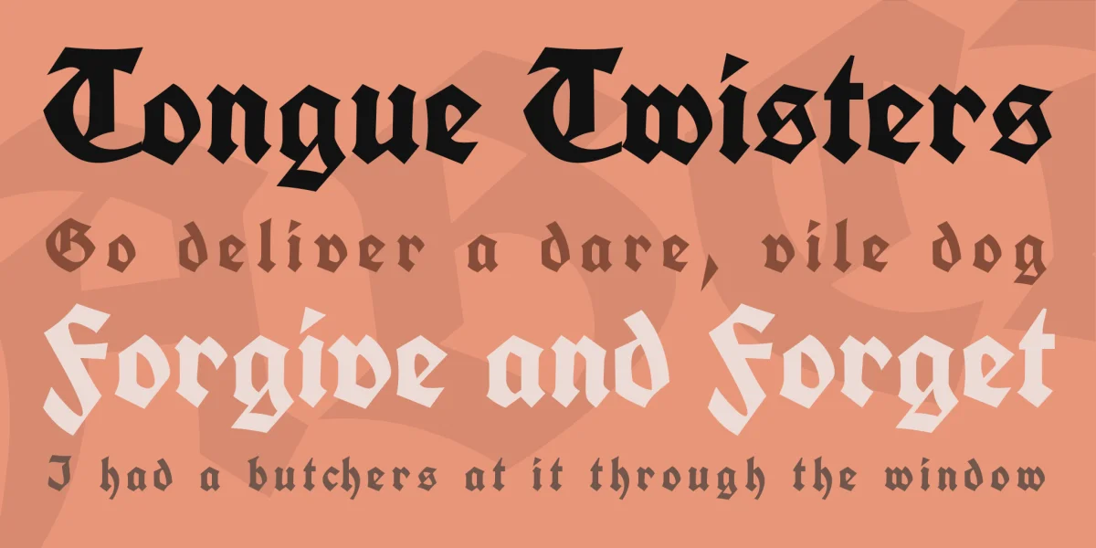 Koch Fette Deutsche Schrift UNZ1A Font Family preview 2