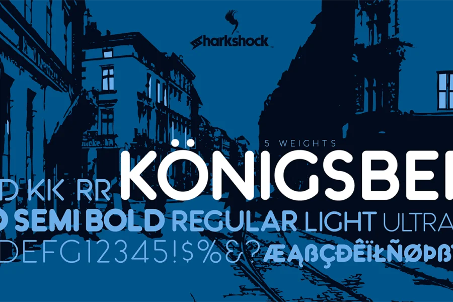 Königsberg Font preview 2