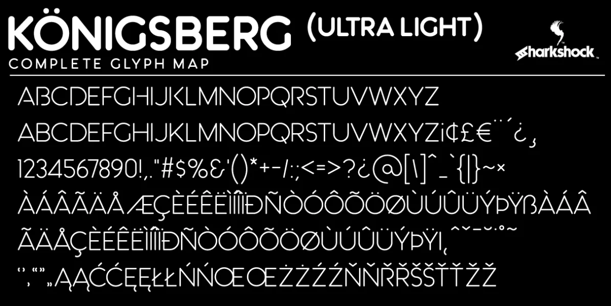 Königsberg Font preview 3