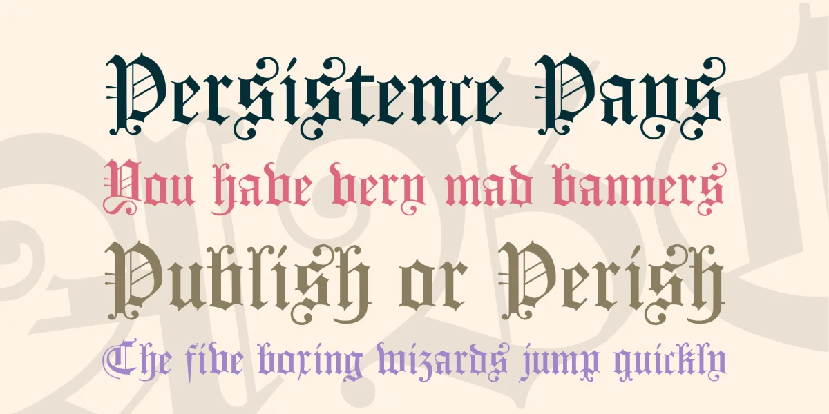 Koenigsberger Gotisch Font preview 2