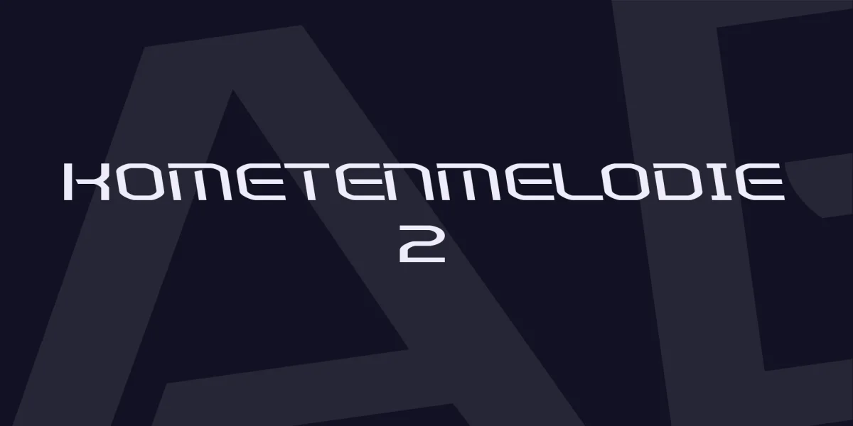 Kometenmelodie 2 Font