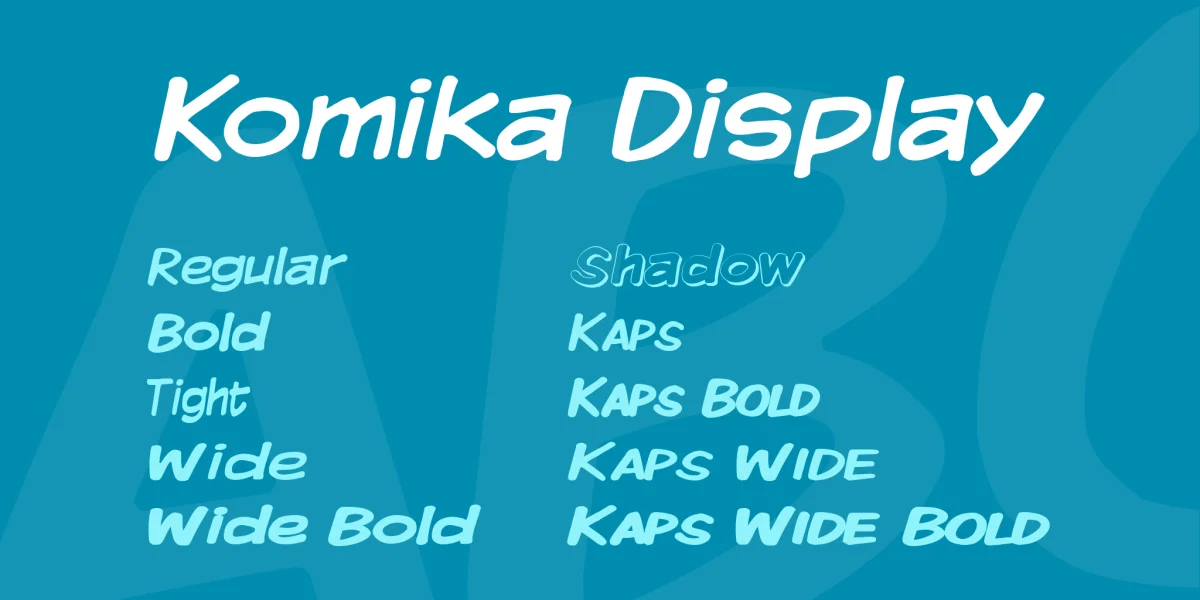 Komika Display Font Family