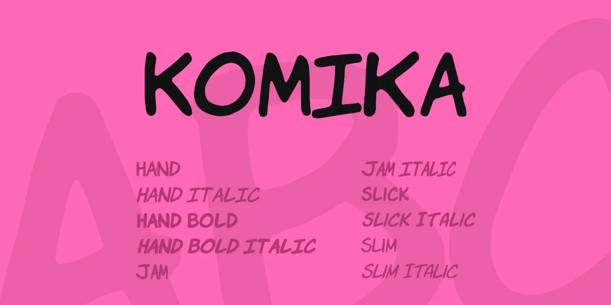 Komika Font Family