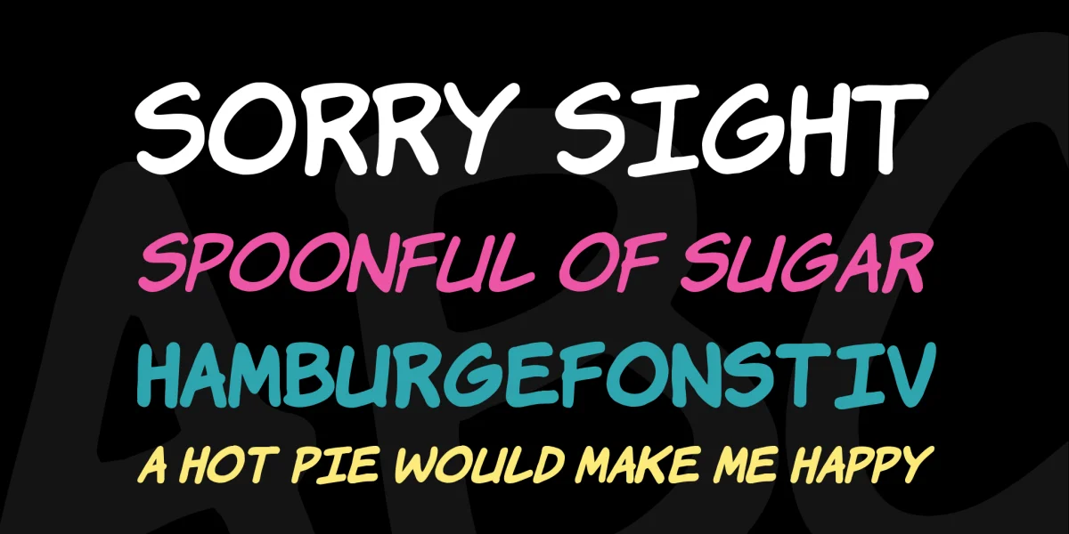 Komika Font Family preview 2
