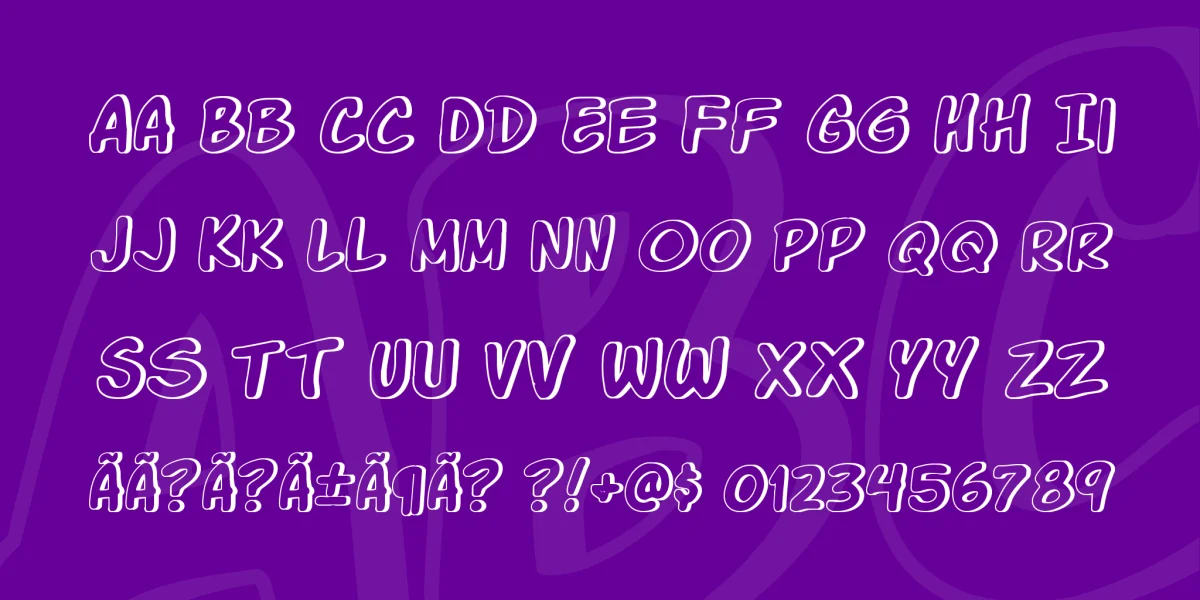 Komika Glaze Font preview 2