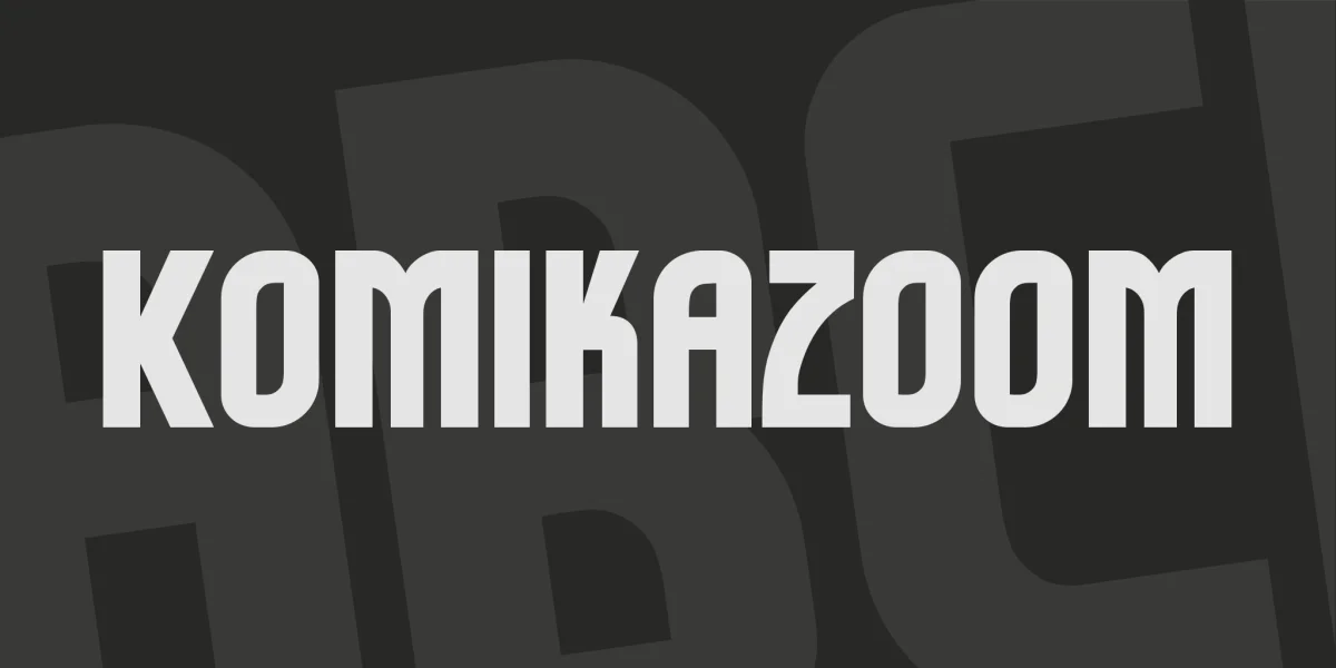 Komikazoom Font