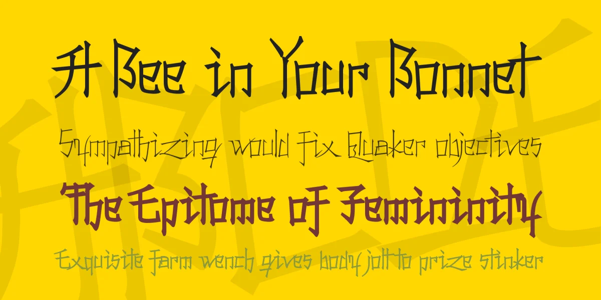 Konfuciuz Font Family preview 2