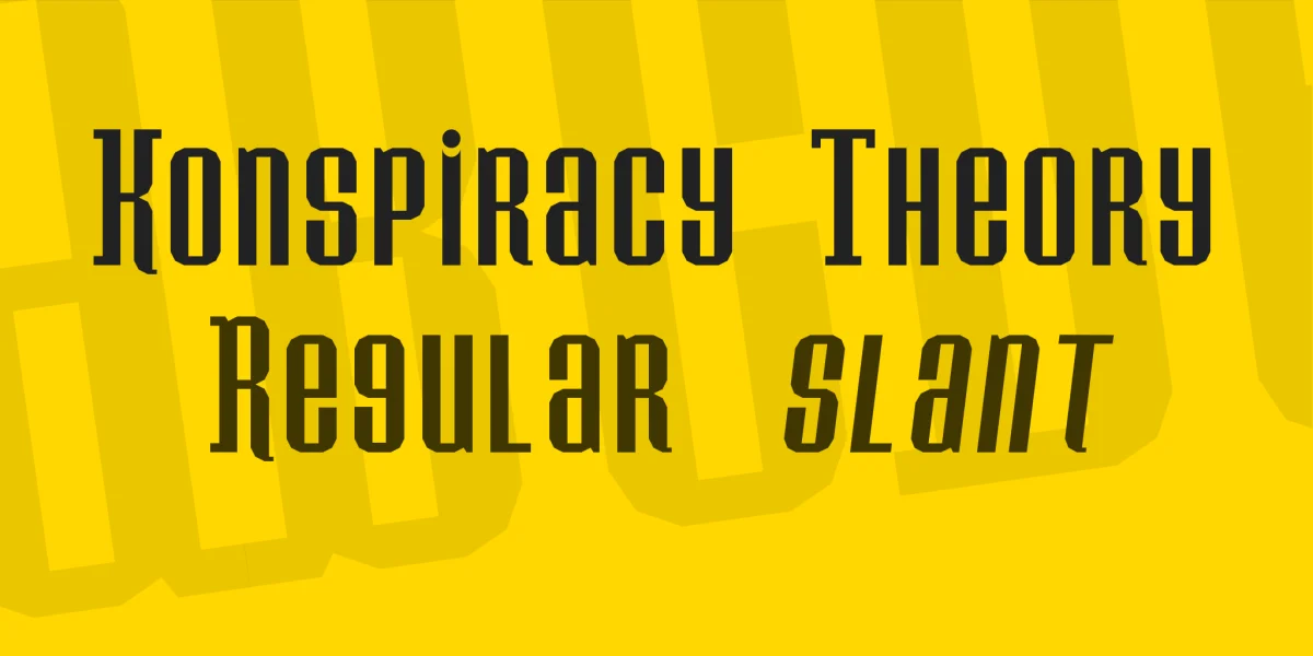 Konspiracy Theory Font Family