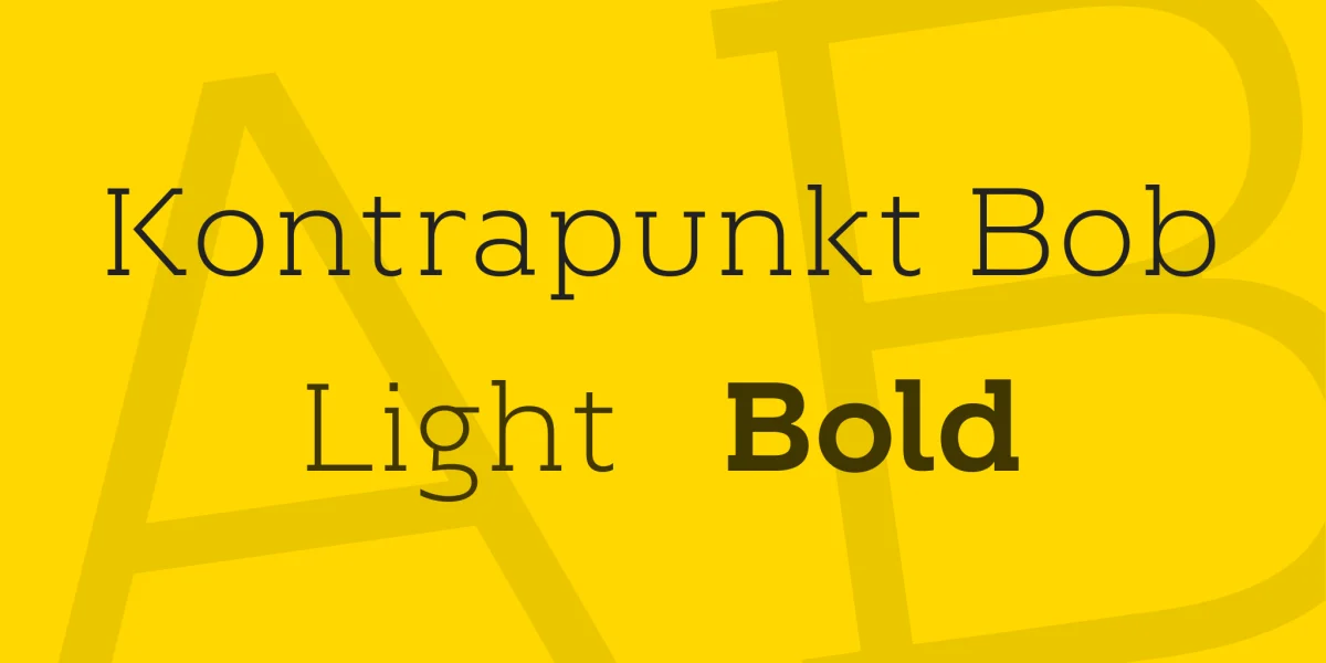 Kontrapunkt Bob Font Family