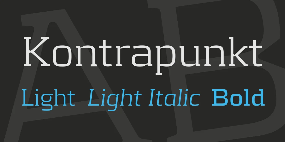 Kontrapunkt Font Family