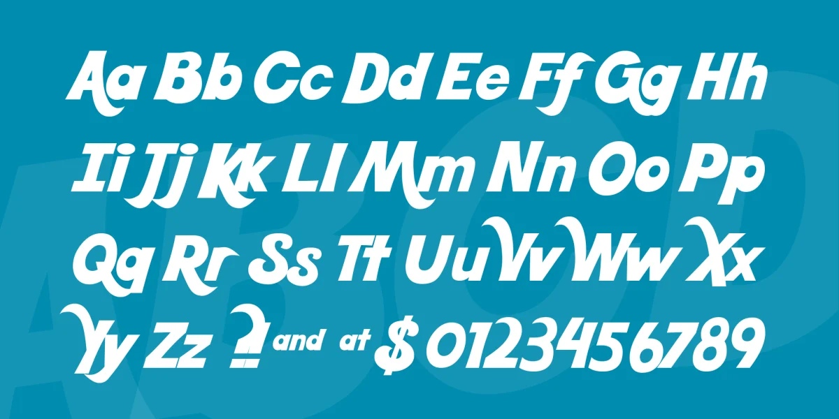 Kool Beans Font preview 3