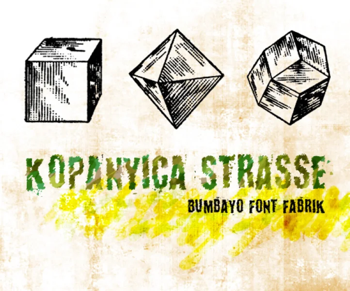 KopanyicaStrasse Font preview 2