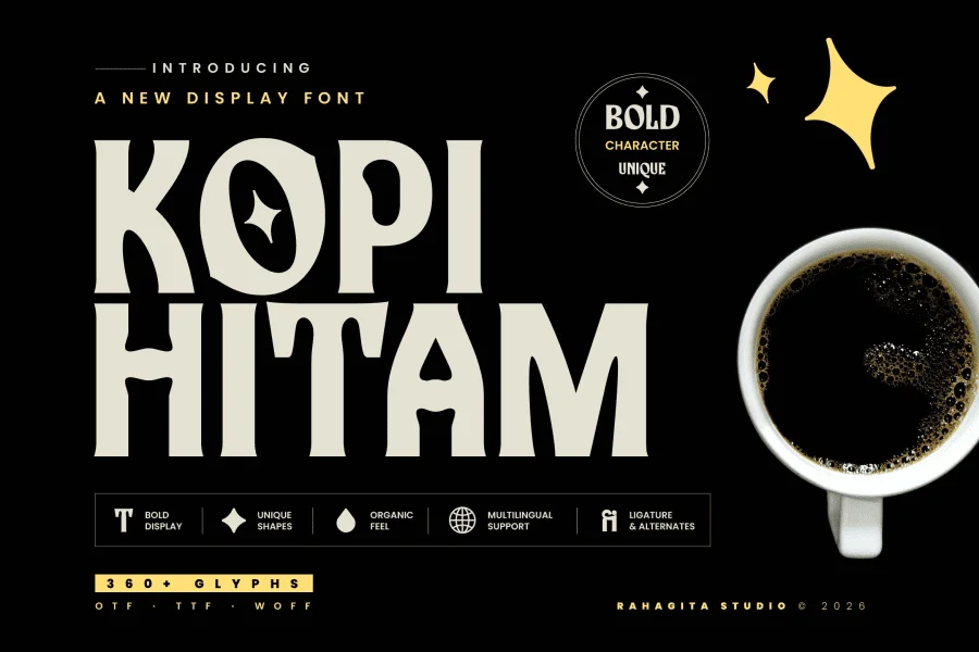 Kopi Hitam Font