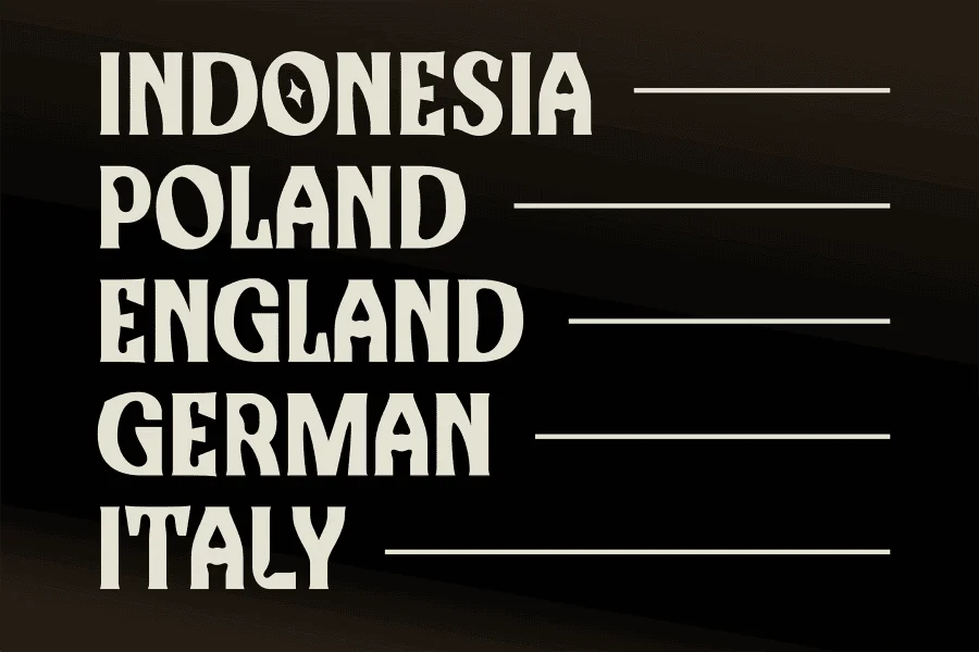 Kopi Hitam Font preview 3