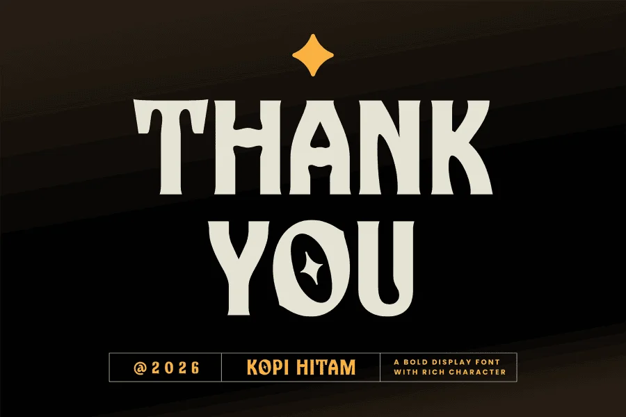 Kopi Hitam Font preview 7