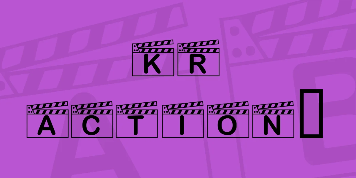 KR Action! Font