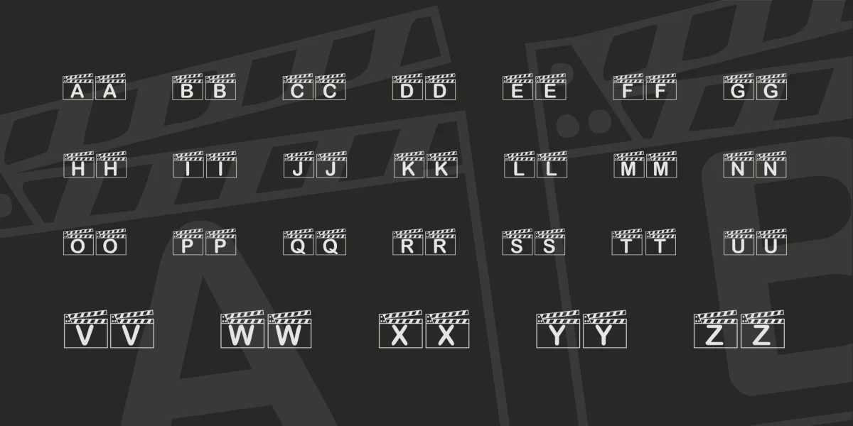 KR Action! Font preview 2
