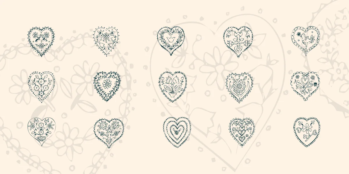 KR All Heart Font