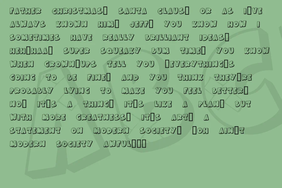 KR All Patched Up Font preview 4