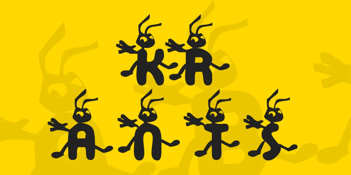 KR Ants Font
