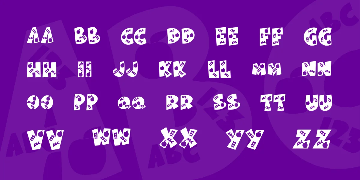 KR Back To School Font preview 2