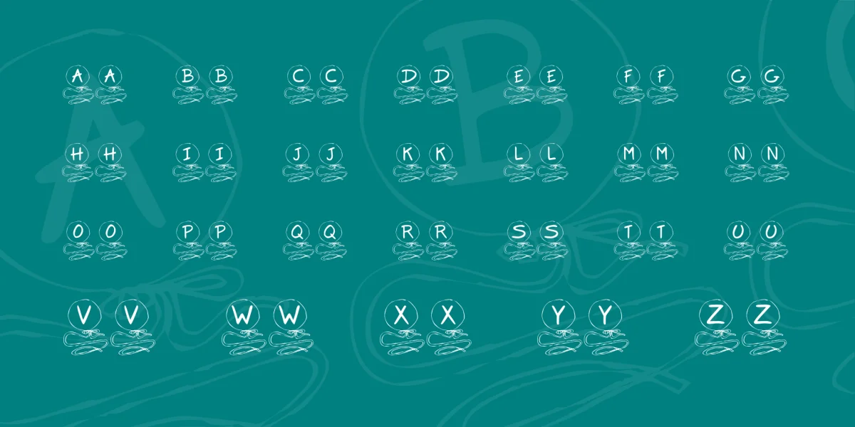 KR Balloon Font preview 2