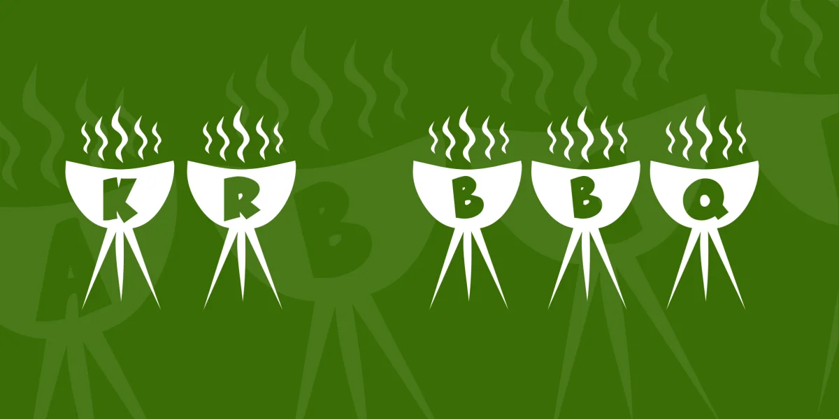 KR BBQ Font