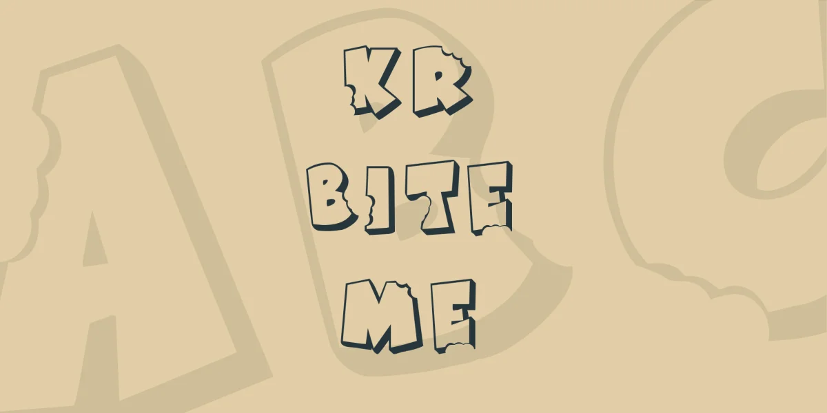 KR Bite Me Font