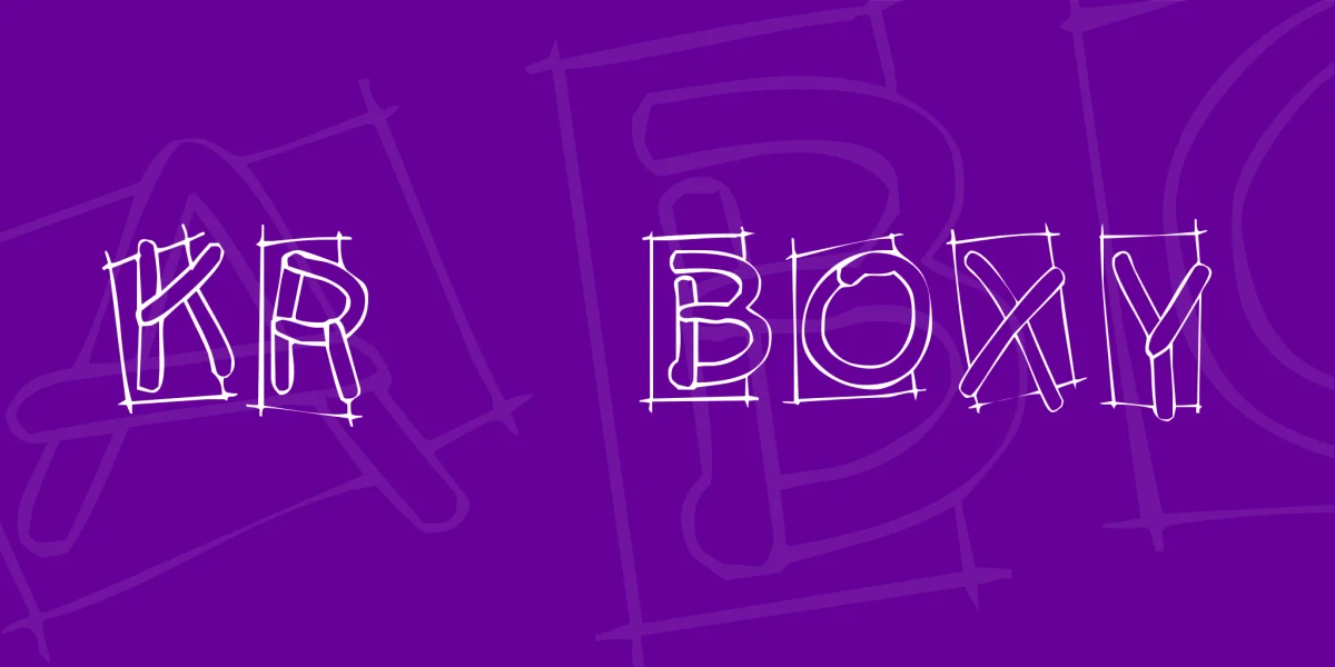 KR Boxy Font