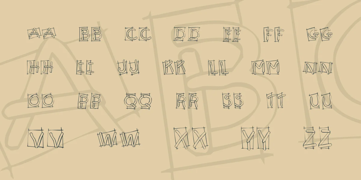 KR Boxy Font preview 2