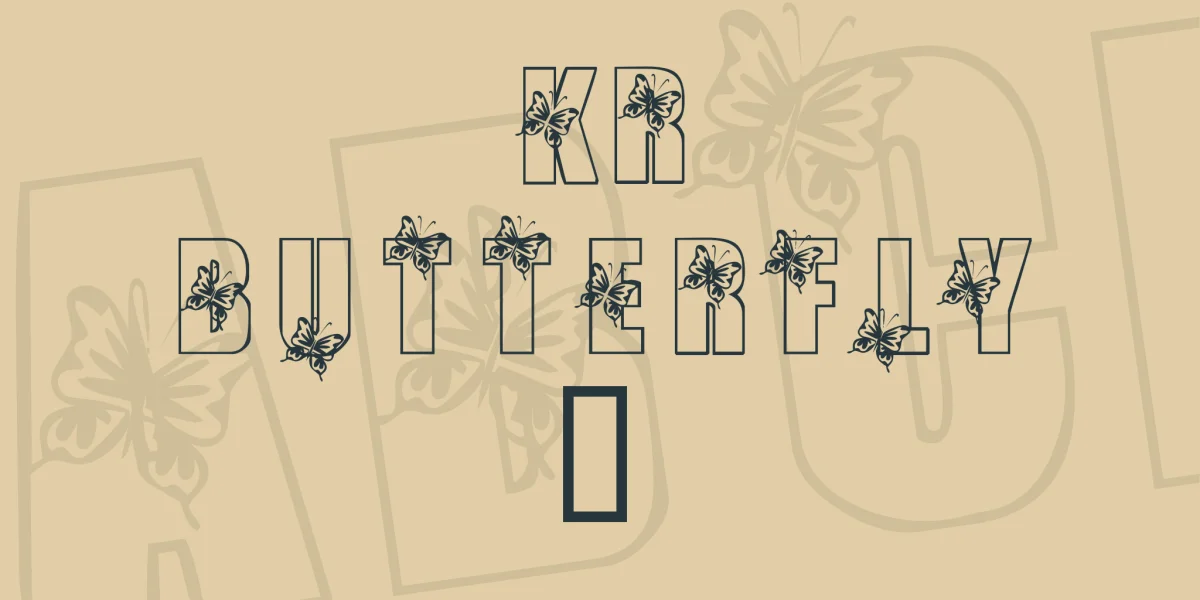KR Butterfly 3 Font