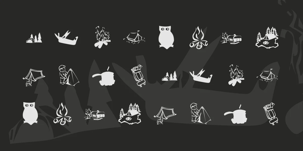 KR Camping Font
