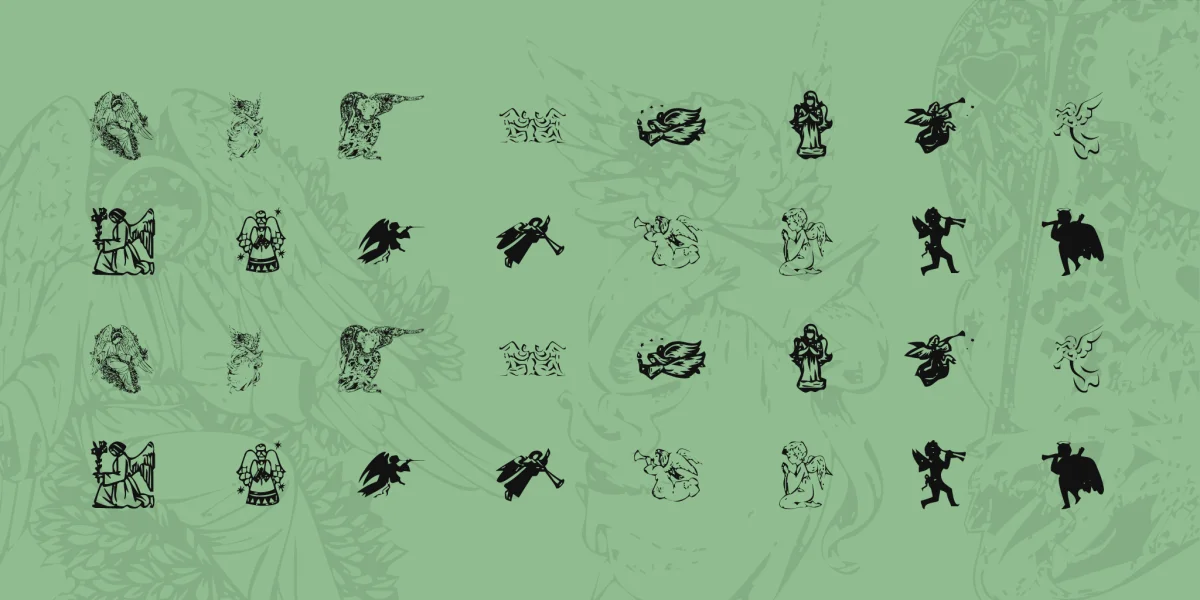 KR Christmas Angels Font