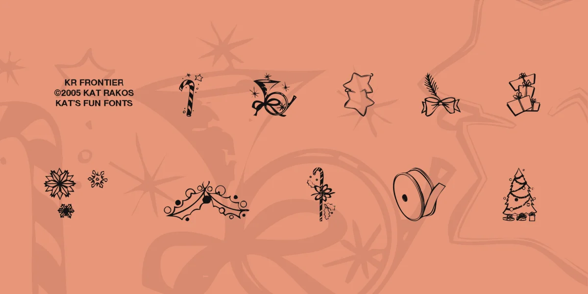 KR Christmas Jewels 2005 5 Font