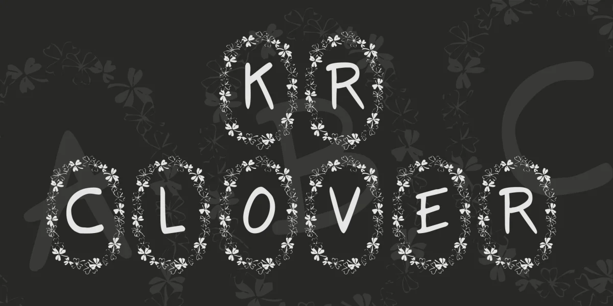 KR Clover Font