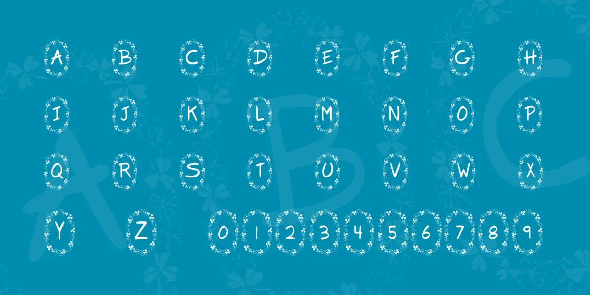 KR Clover Font preview 2
