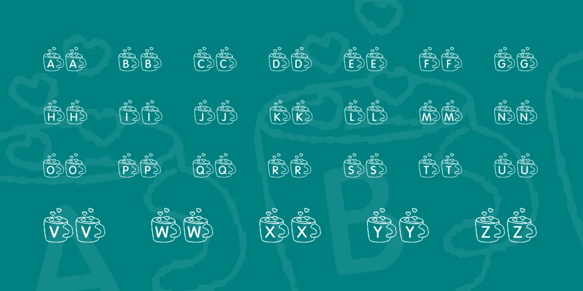 KR Coffee Love Font preview 2
