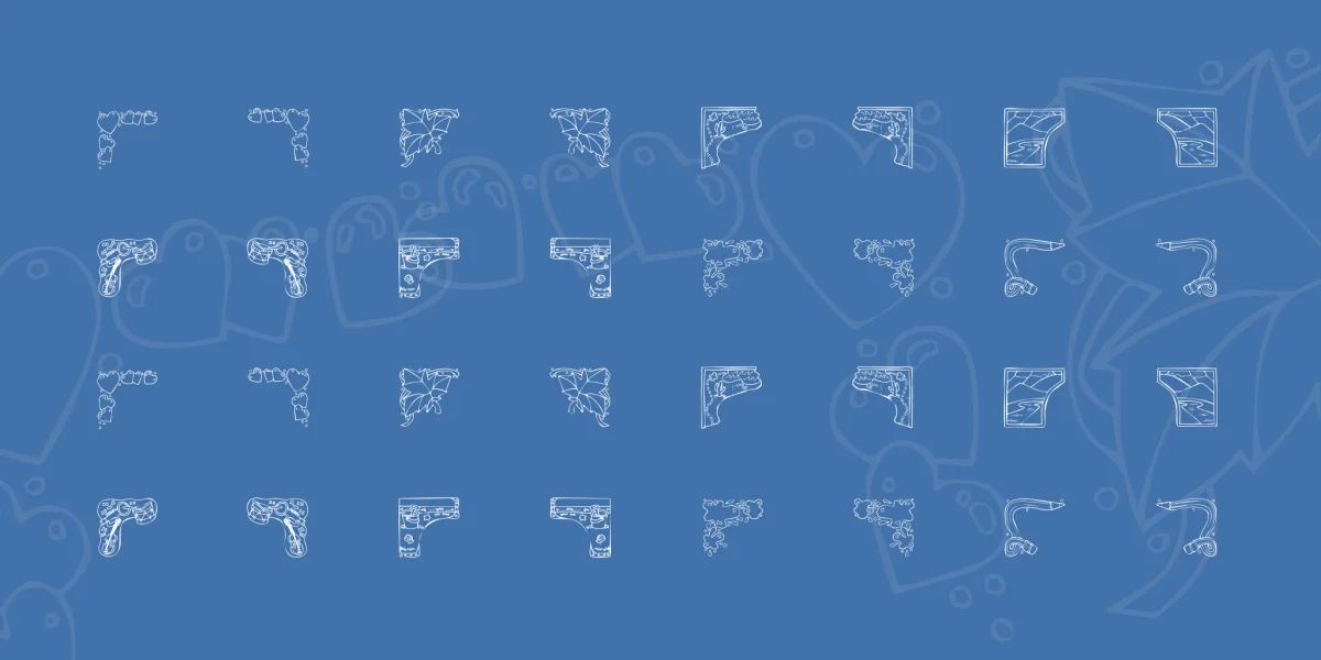 KR Corners 2 Font