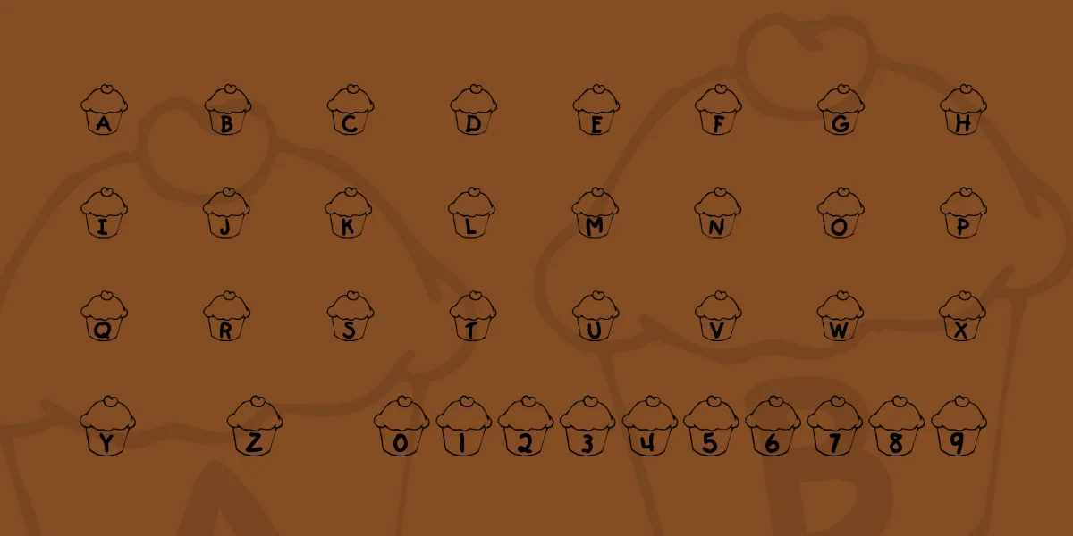 KR Cupcake Font preview 2
